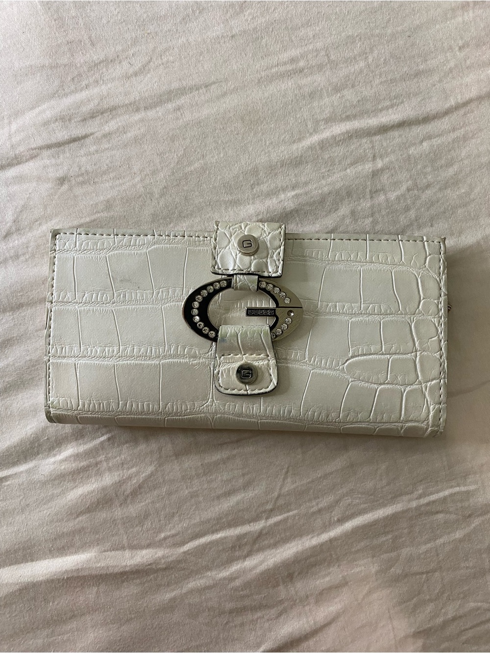 Guess Y2K croc wallet . Well loved!